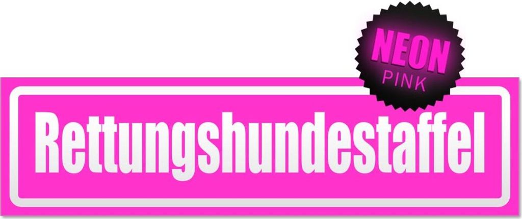 Rettungshundestaffel invertiert Magnetschild Schild magnetisch