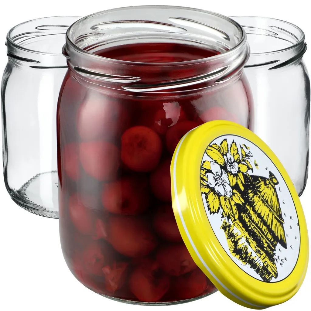 Set 16 Vasetti Vetro KADAX 540ml per Marmellate e Sottaceti Senna - 11