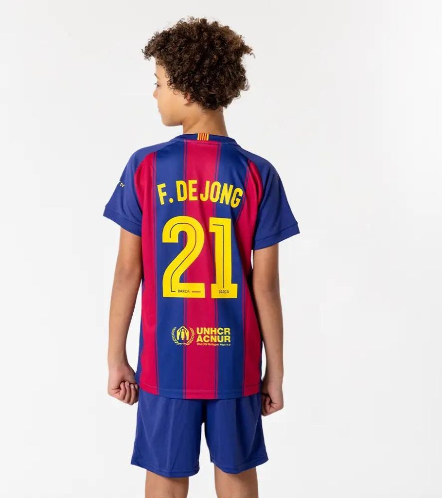 Strój domowy dziecięcy Frenkie de Jong FC Barcelona - Zdjęcie produktu 