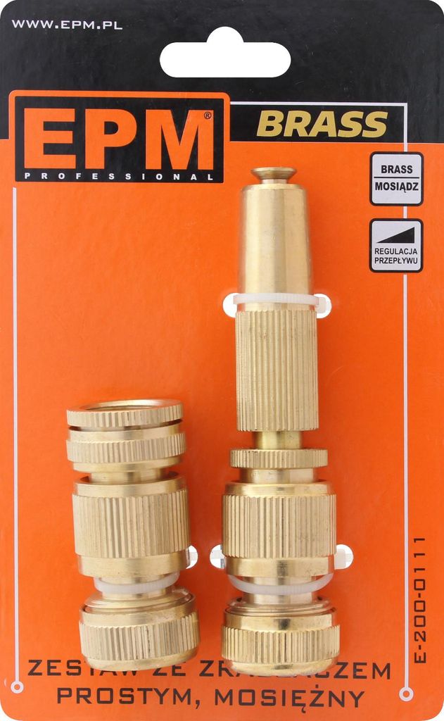 Set Mit Geradem Sprühkopf Aus Messing – E-200-0111