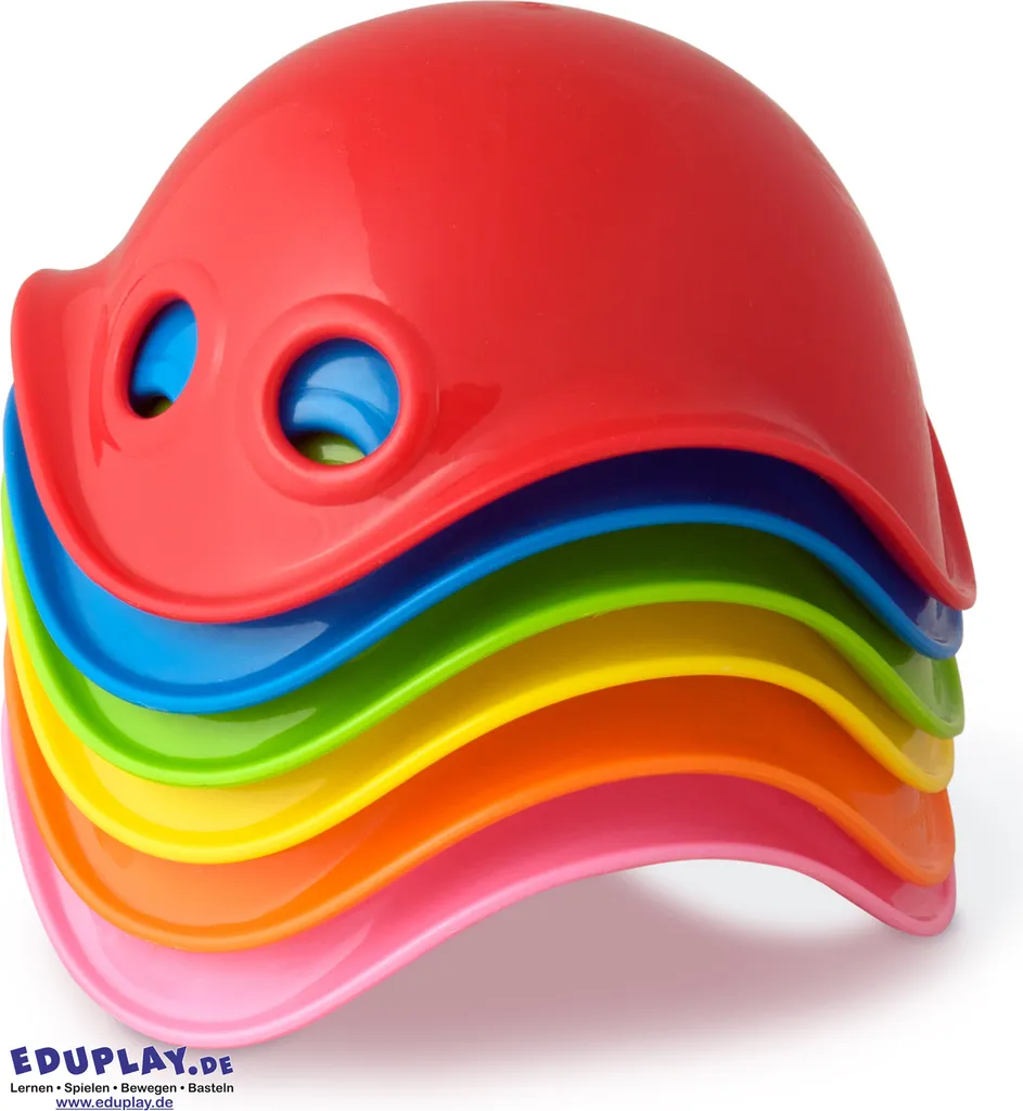 Jouet d'Éveil Libre Bilibo Mini Moluk Multicolore Lot de 6 Coquilles