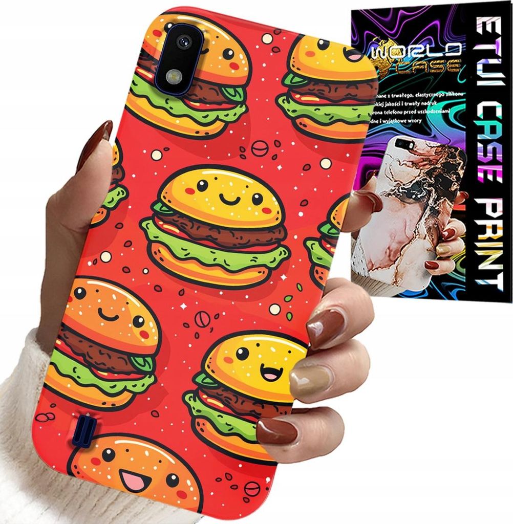 Fall Für Samsung A10 - Süsse Lächelnde Burger Abdeckung