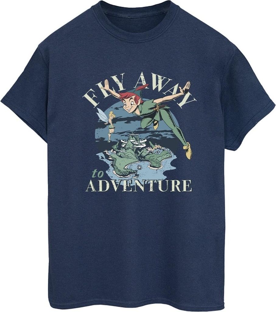 Disney - "Fly Away To Adventure" T-Shirt für Damen BI42478 (3XL) (Marineblau)