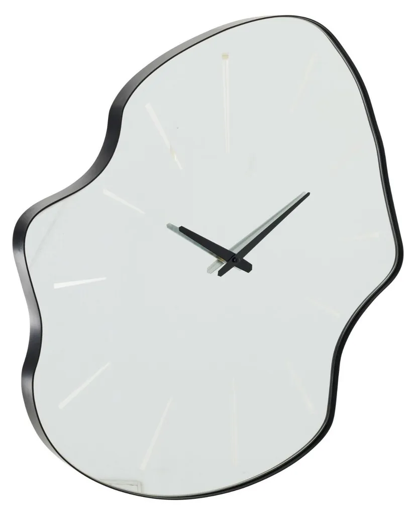 Horloge Murale J-Line en Verre Noir - Décoration Murale Originale