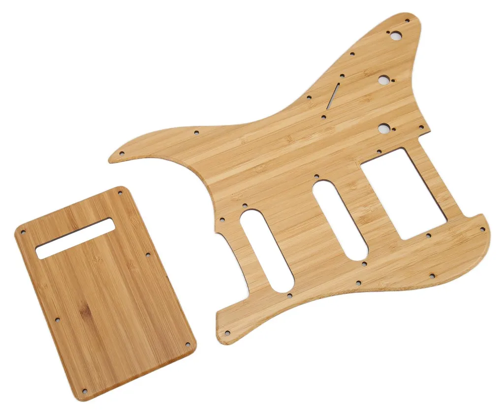 Plaque de protection bambou naturel ST GSSH05 - Pickguard résistant - 9