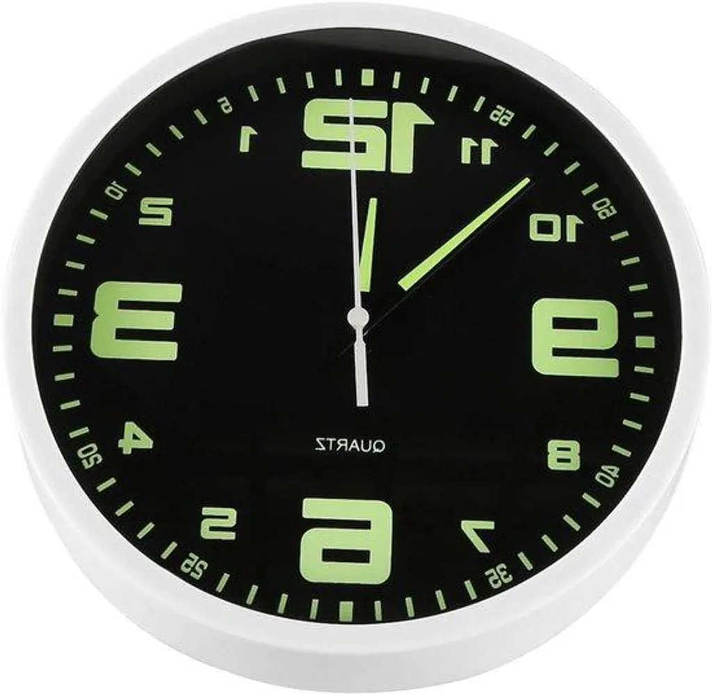 Horloge murale silencieuse 20 cm lumineuse : fini les réveils difficiles