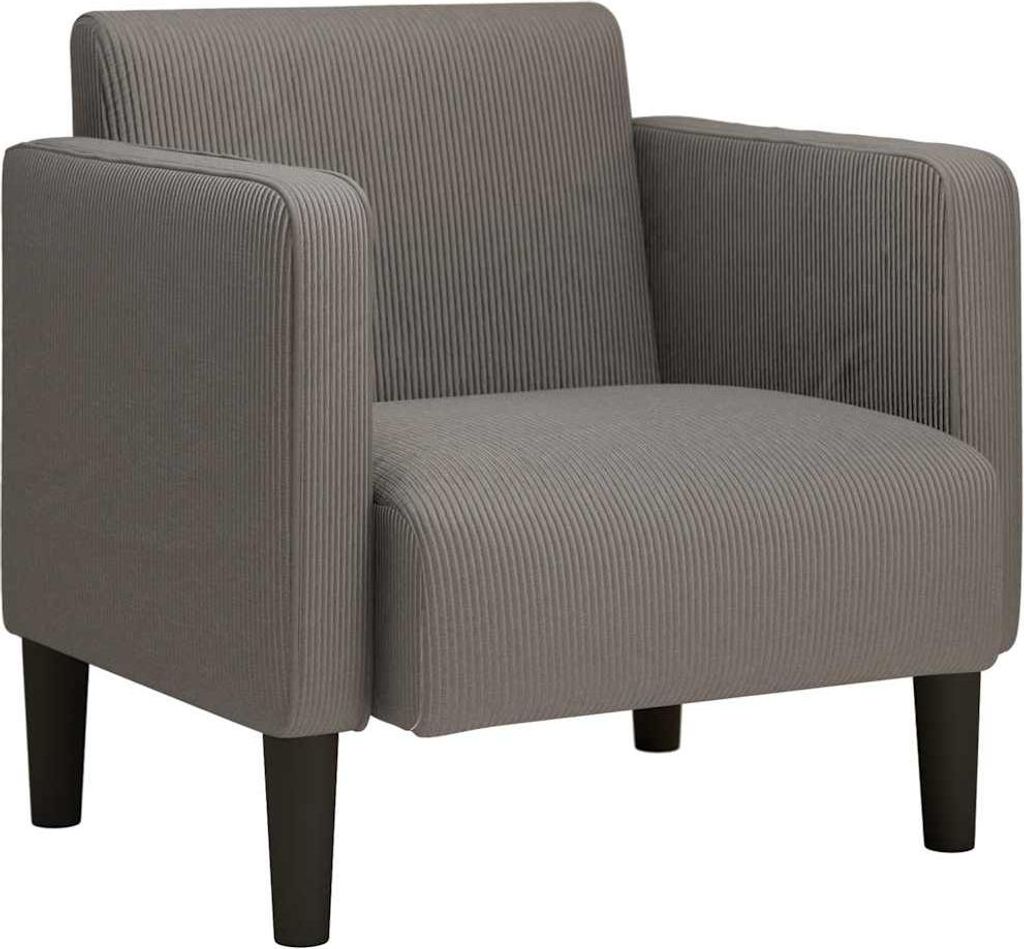 vidaXL Fauteuil avec accoudoirs gris clair 54 cm Tissu Image du produit 