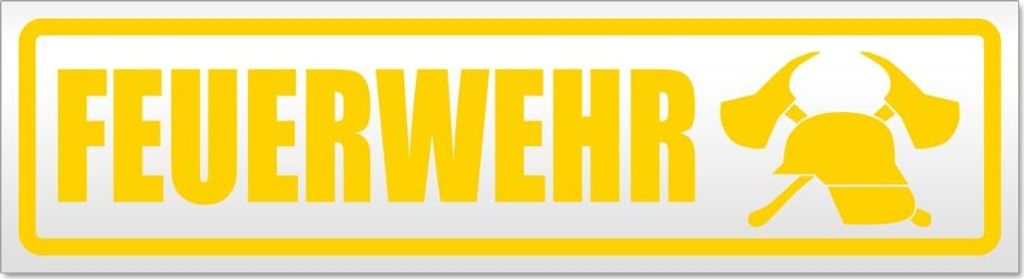 Feuerwehr 2 Magnetschild Schild magnetisch