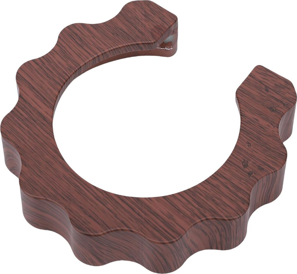 Verbrühschutzring passend für E61-Kaffeemaschine ABS 58 mm Brühgruppeabdeckung Walnussfarbe