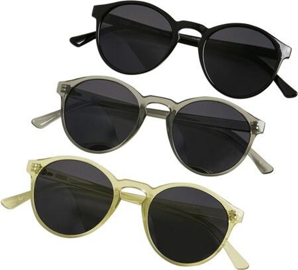 Occhiali da sole Urban Classics Cypress 3-Pack nero/grigio Immagine del prodotto 