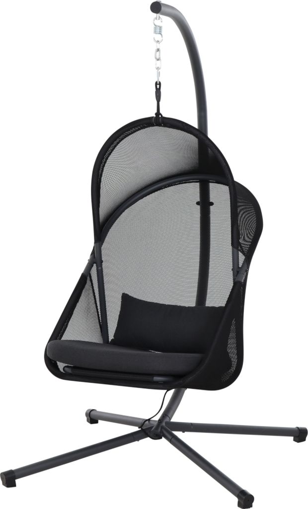 Hängesessel >YOBAYA< in anthrazit - 106x195x123 (BxHxT)