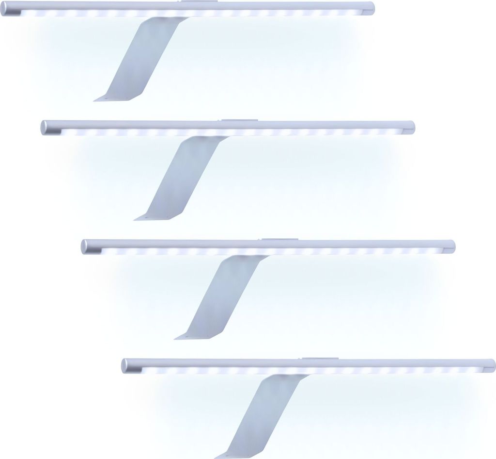 kalb | Runde LED Aufbauleuchten Schrankbeleuchtung 1-6er SET inkl. Netzteil mit/ohne Fußschalter