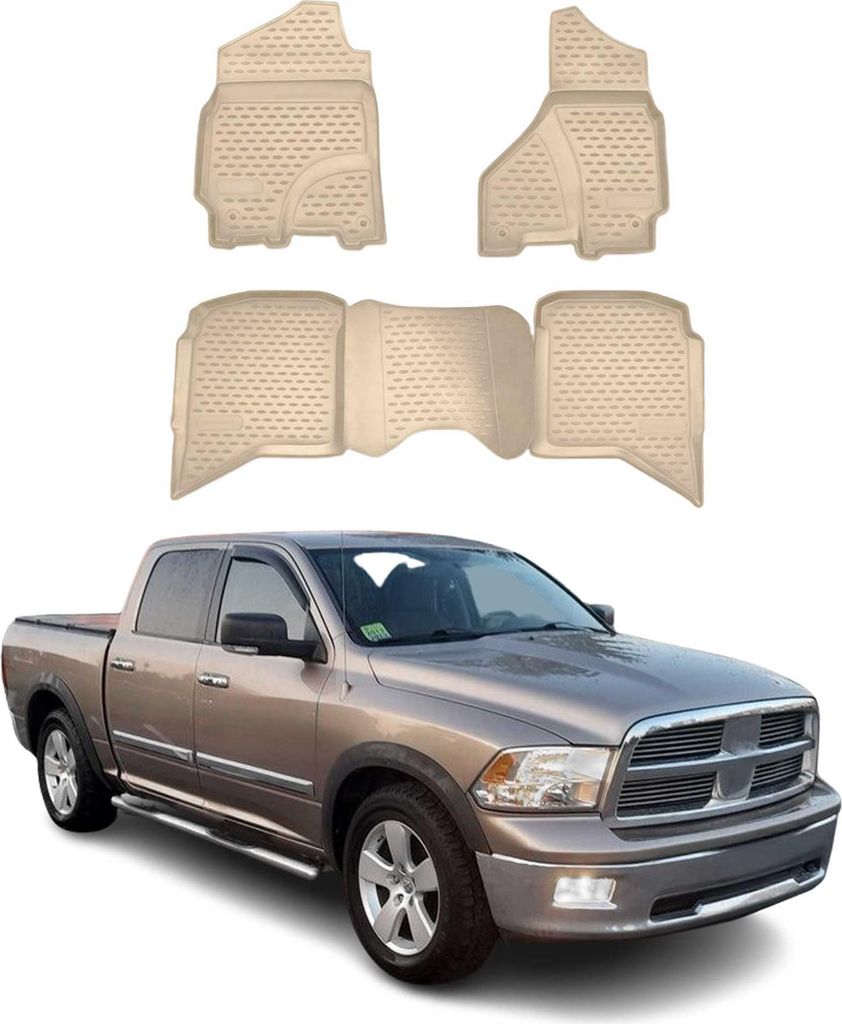 2002-2012 Dodge RAM 1500 2500 3500 Crew Cab Tapis de sol Image du produit 