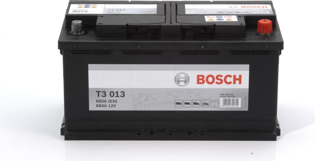 BOSCH T3 Starterbatterie 12V 88Ah 680A/EN L5 für Auto LKW Batterie