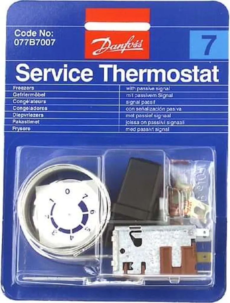 Thermostat Danfoss Nr7 Signal Passif 077B7007 pour Froid Commercial