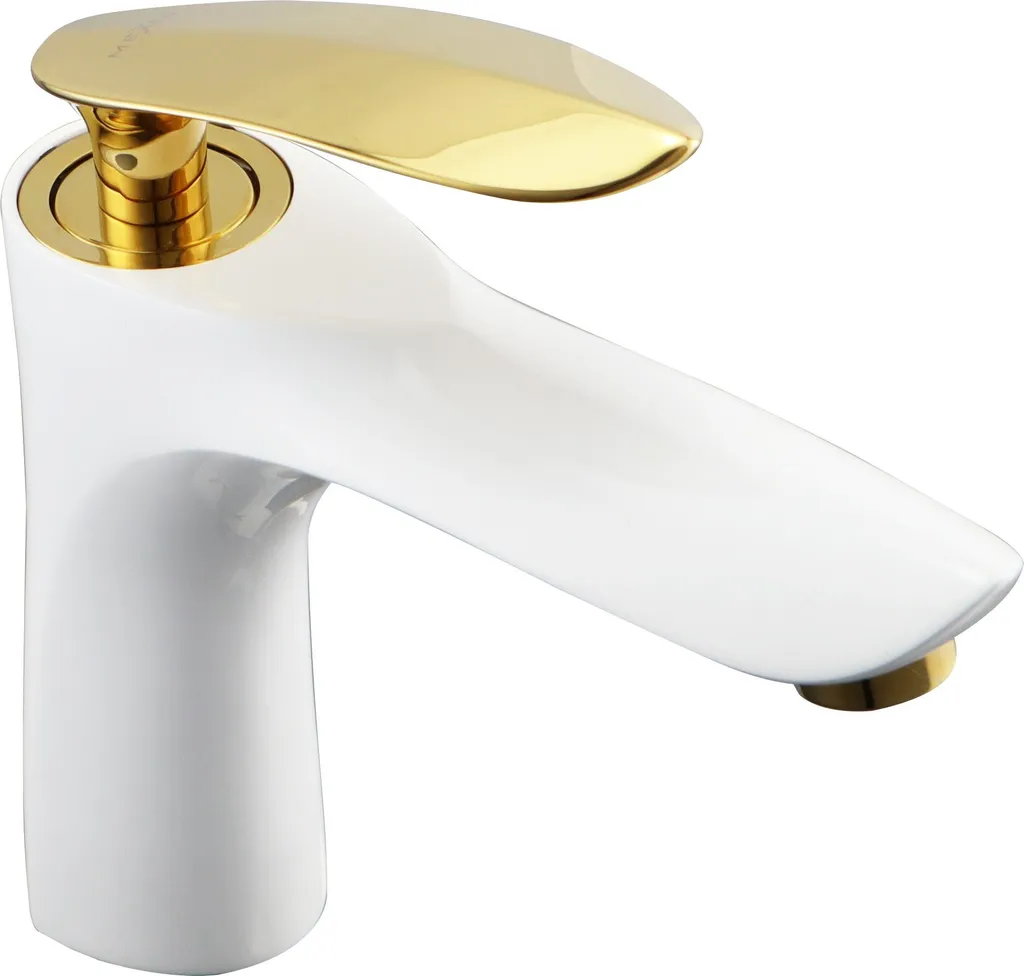 Rubinetto Mexen Lily Bianco Oro 73600-25 | Robusto e Facile da Montare