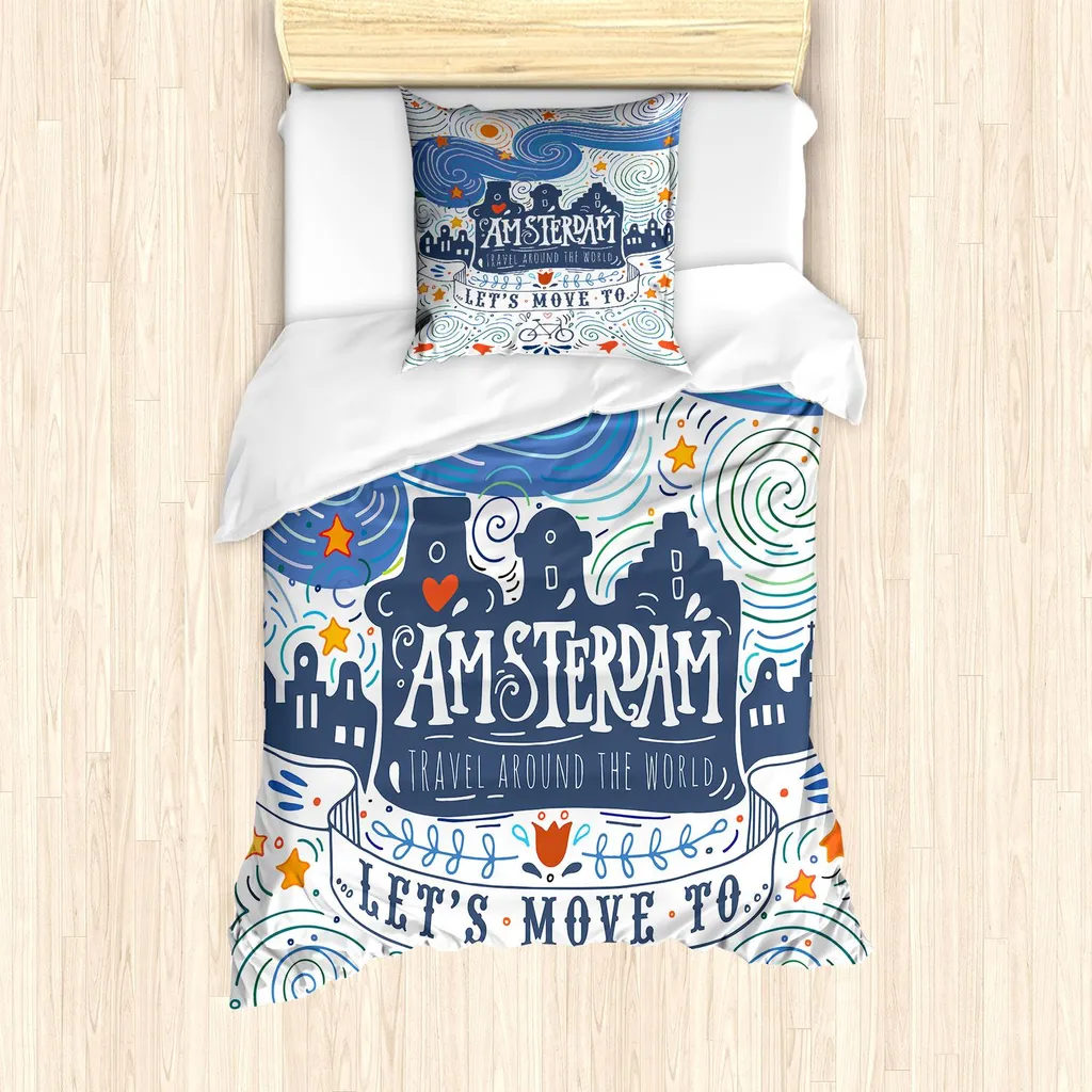 Set Letto Amsterdam ABAKUHAUS Multicolore: Estetica e Funzionalità