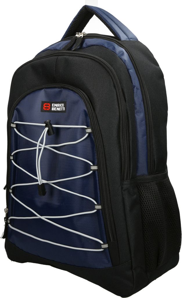 XL großer 15 Zoll Laptop Rucksack Herren Damen Kinder Schule Arbeit Uni Tasche Freizeit Blau