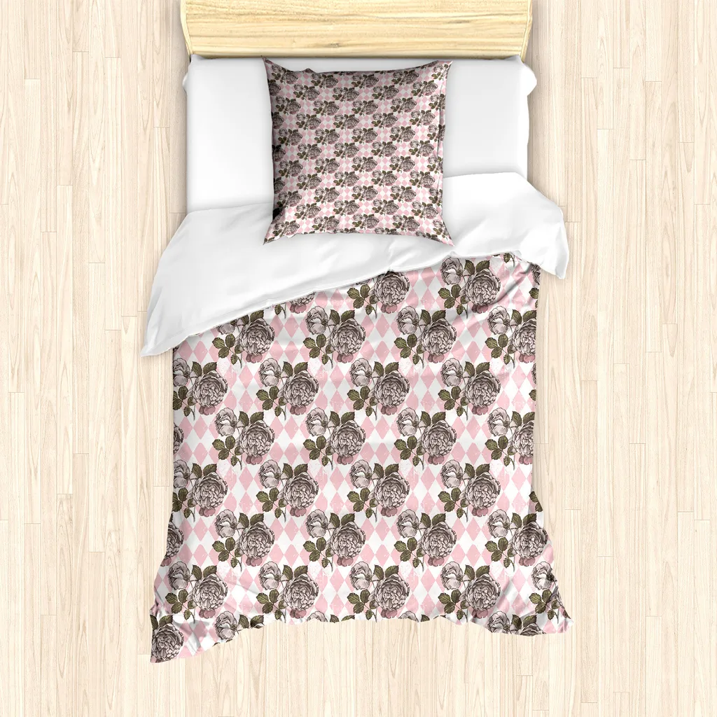 CLOXKS Parure Copripiumino Singolo Marmo, Set di Biancheria da Letto in Microfibra, 2 Pezzi, 1 Copri Piumino 135x200 cm e 1 Federa 50x80 cm Vintage