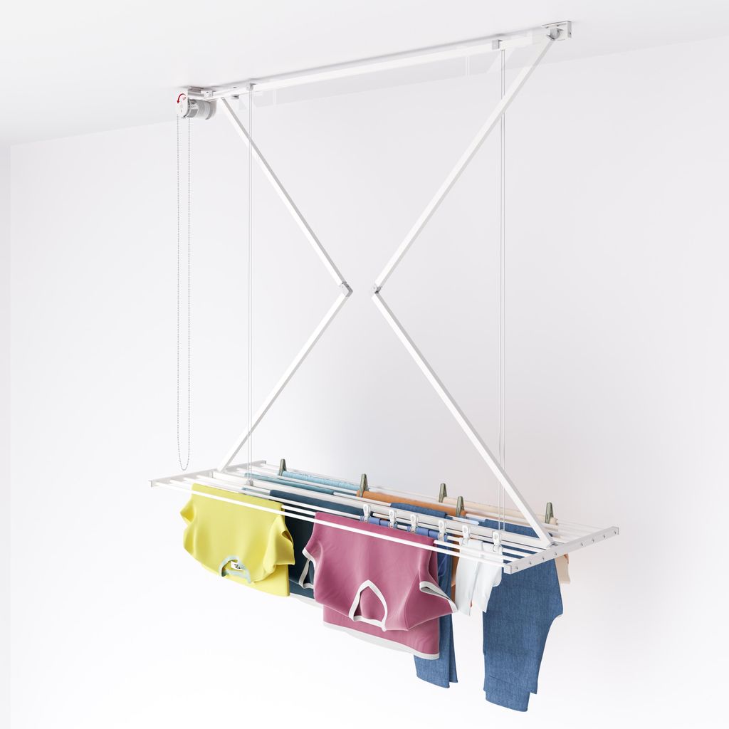 Stropní věšák na prádlo Foxydry Mini 128 cm šetří místo Obrázek produktu 