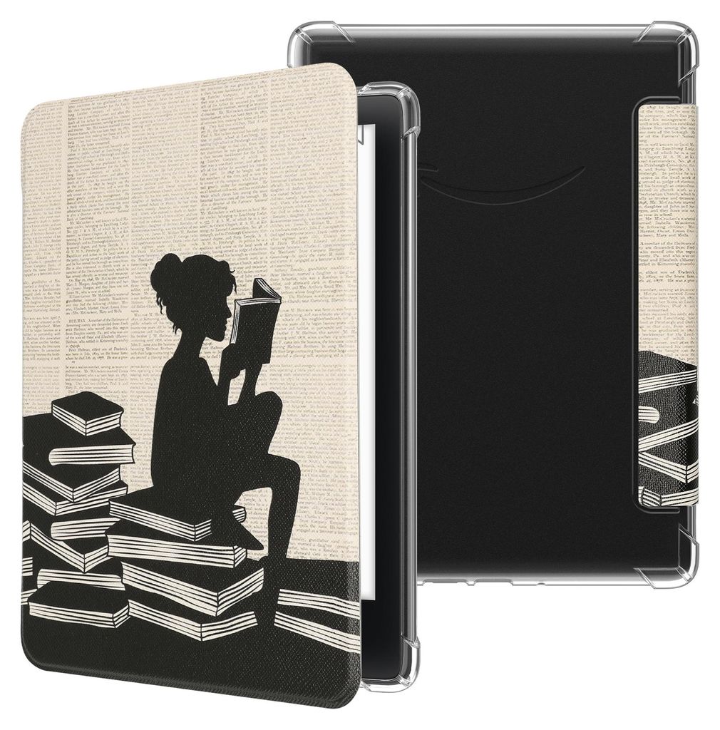 kwmobile E-Reader Schutzhülle kompatibel mit Amazon Kindle Paperwhite (2024)/Colorsoft Hülle - Kunstleder Case mit Auto Sleep/Wake Funktion für