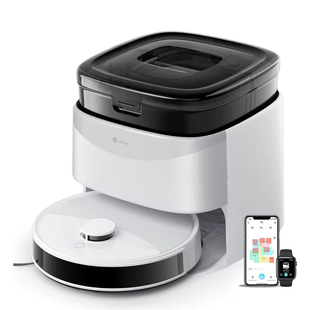 LEFANT M3L Roboterstaubsauger mit Wischfunktion & Absaugstation – 12.000 Pa, LiDAR, App-Steuerung