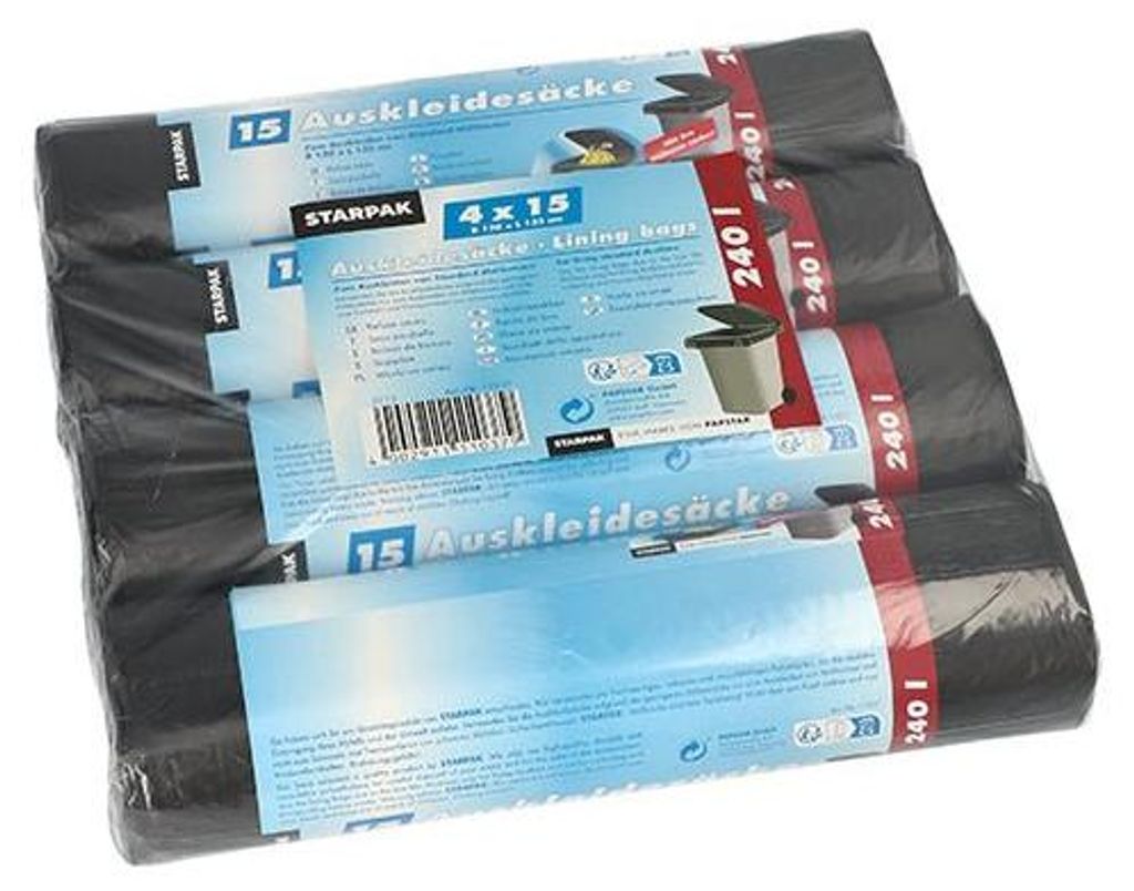 Weita PAP11037, 240 l, Schwarz, Polyethylen mit niedriger Produktbild 