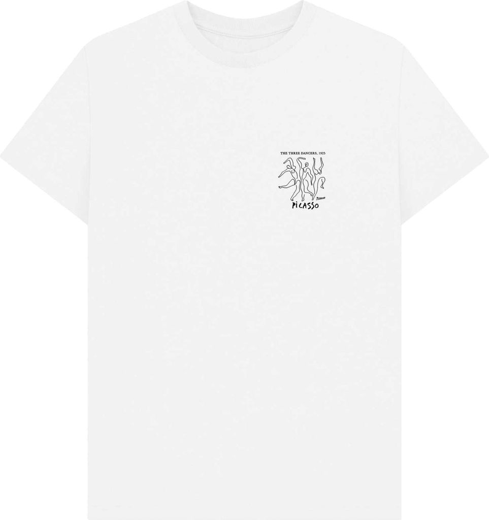Apoh - "The Three Dancers" T-Shirt für Herren/Damen Uni, Jersey PN1704 (XL) (Weiß)