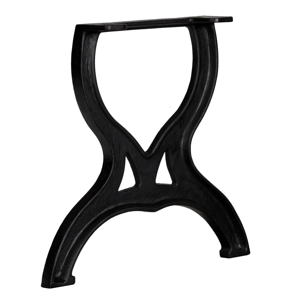 Supports de Table Basse en Fonte pour Meuble DIY Style Industriel X - 3