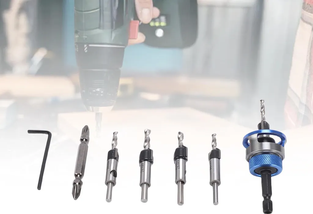 Foret à Chanfreiner M2 Ajustable avec Queue Hexagonale pour Menuisier - 11