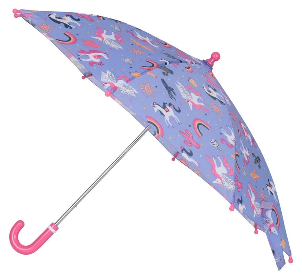Mountain Warehouse - Kinder Einhorn Faltbarer Regenschirm MW5309 (Einheitsgröße) (Flieder)