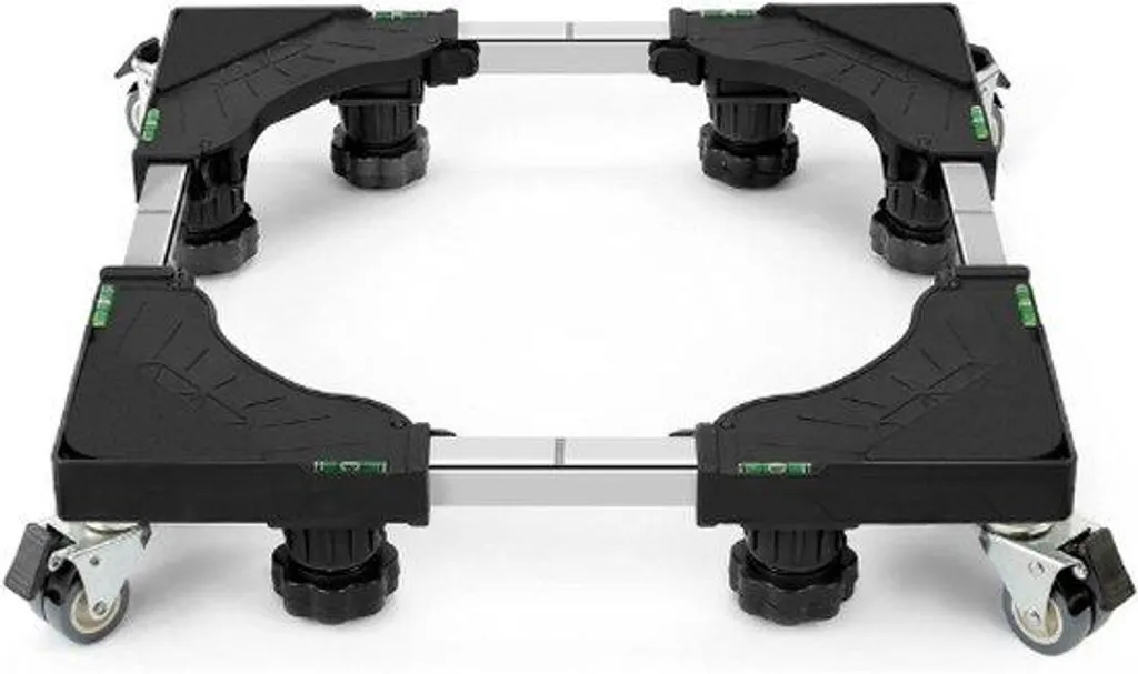 Support mobile lave-linge pour nettoyage facile - Charge 300kg réglable