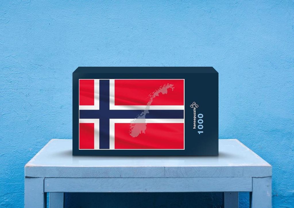 hansepuzzle 71323 - Norwegen Puzzle, 1000 Teile, Hintergründe, 60,0 x 46,0cm mit hochwertiger Aufbewahrung, Kartonbox & Beutel
