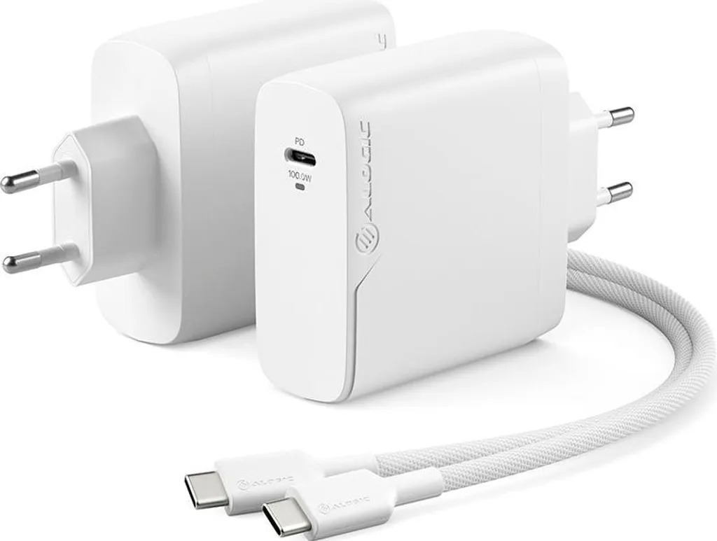 Chargeur GaN 100W Alogic Rapid - USB-C Haute Performance Format Compact
