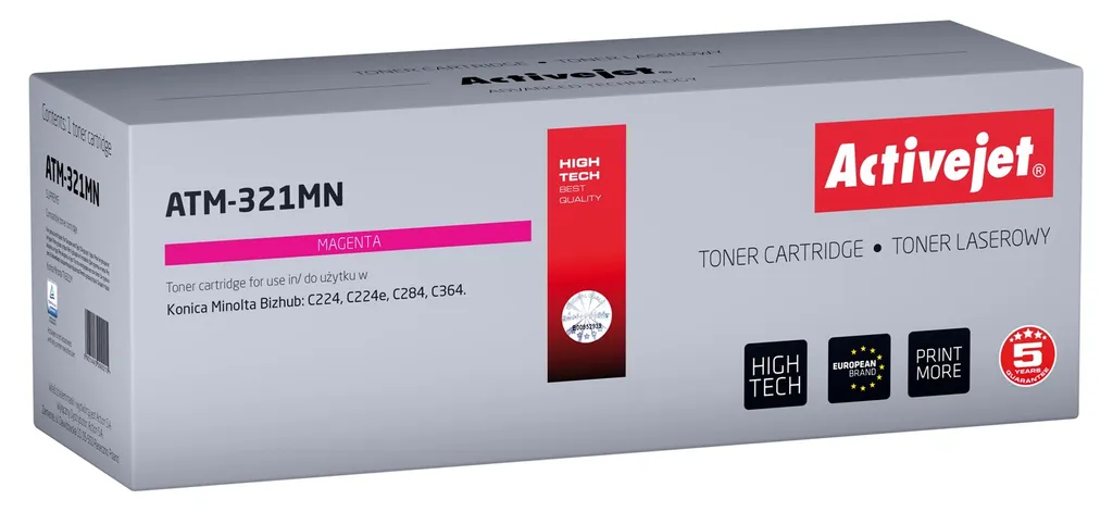 Toner Magenta ATM-321MN Gamme Supreme Haute Fidélité pour Bizhub C224
