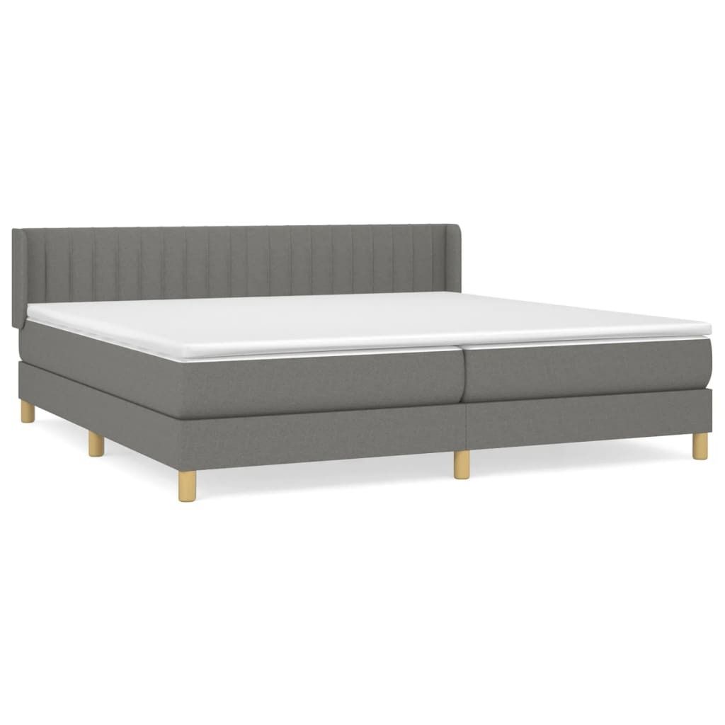 vidaXL Postel Boxspring s matrací Tmavě šedá 200x200 cm Obrázek produktu 