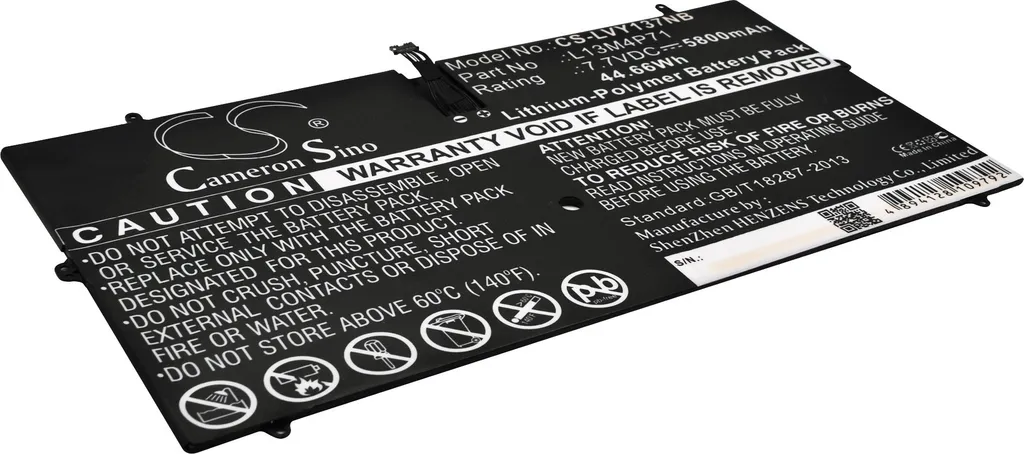 Sostituzione Batteria Yoga 3 Pro 1370 13.3 | TECHTEK 7.7V 44Wh