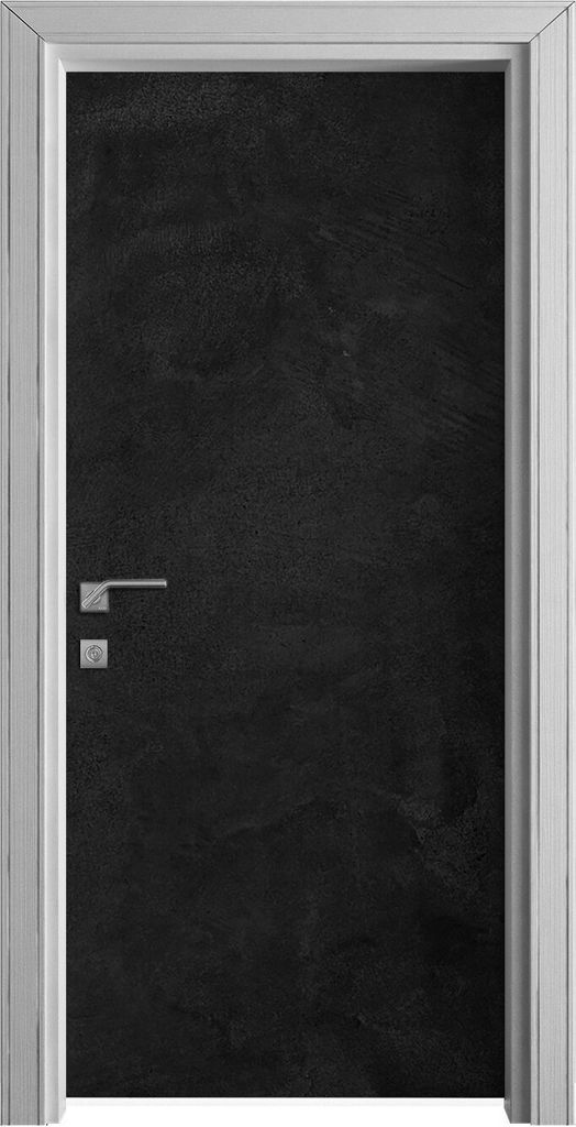 Tür Selbstklebende 90x210 cm Türfolie Türtapete Klebefolie - schwarze Stein