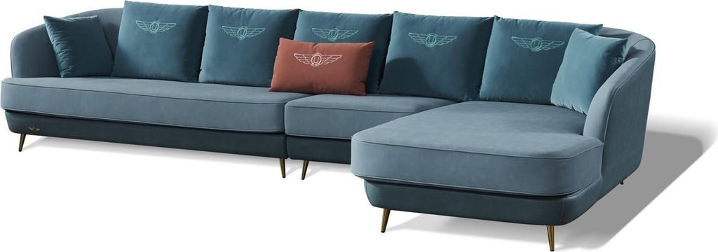 Ecksofa Couch Wohnlandschaft Garnitur Design Modern Sofa Eckgarnitur Stoff Neu