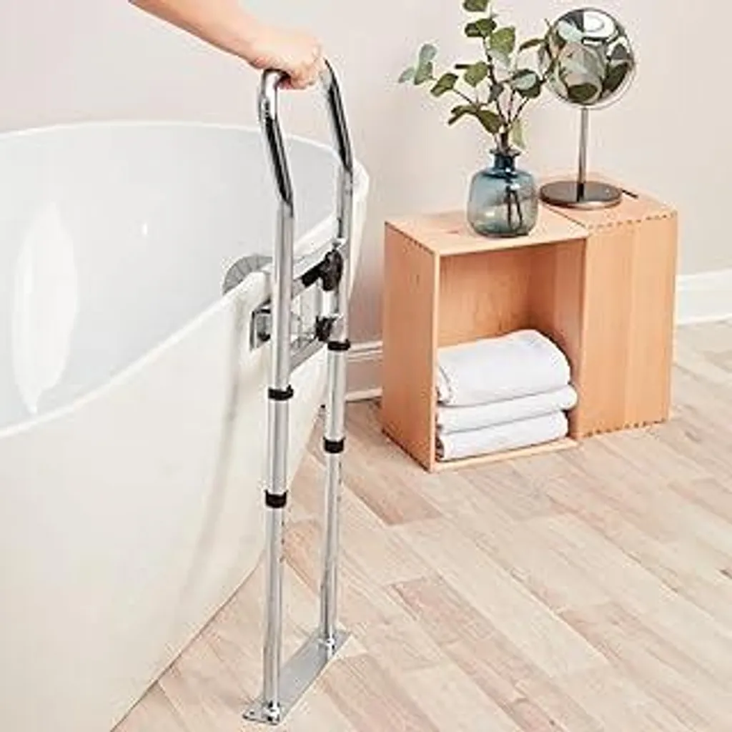 ABAKUHAUS Montagna Tenda da Doccia Stalla, Scenario di Primavera nelle Alpi, Set per Il Bagno in Tessuto con Ganci, 120 cm x 180 cm, Multicolore