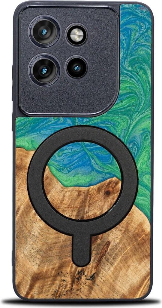 Bewood Einzigartige Hülle für Motorola Edge 50 Neo - Neons - Tokio mit MagSafe