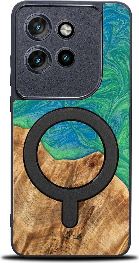 Coque Bewood Motorola Edge 50 Neo MagSafe - Motif Tokyo Néons Unique