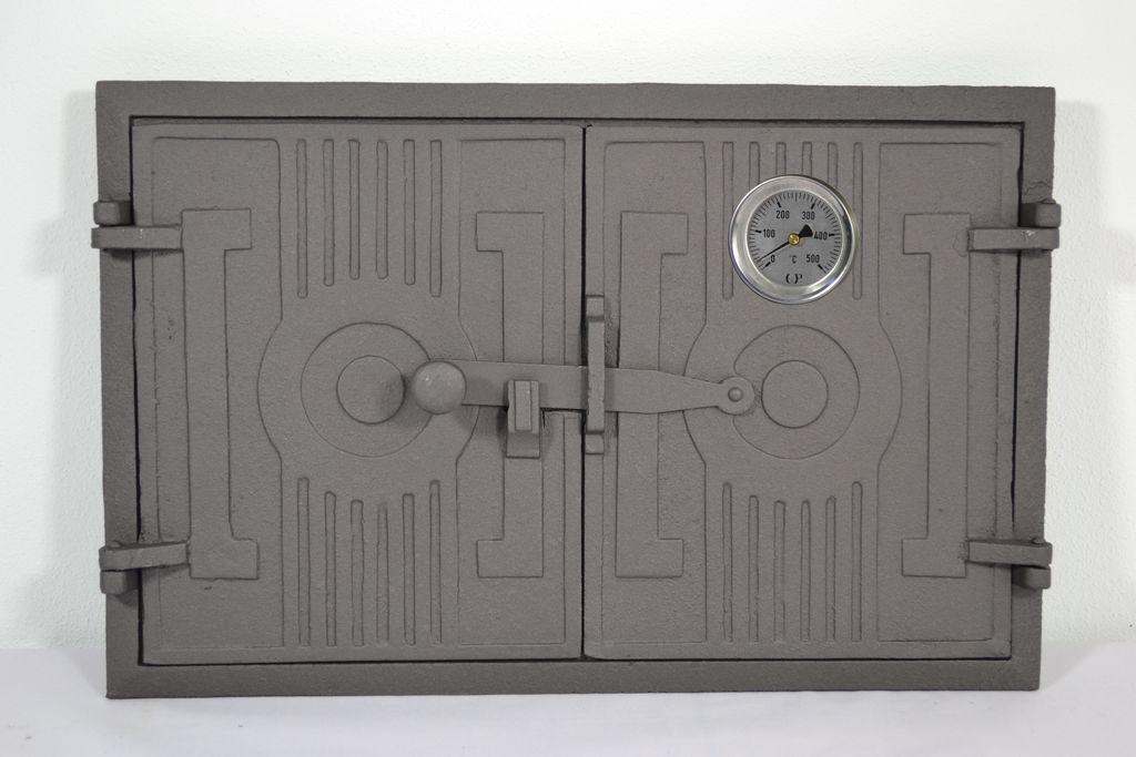 SEZAM - 42x27cm - Porte de four à deux battants en fonte Image du produit 