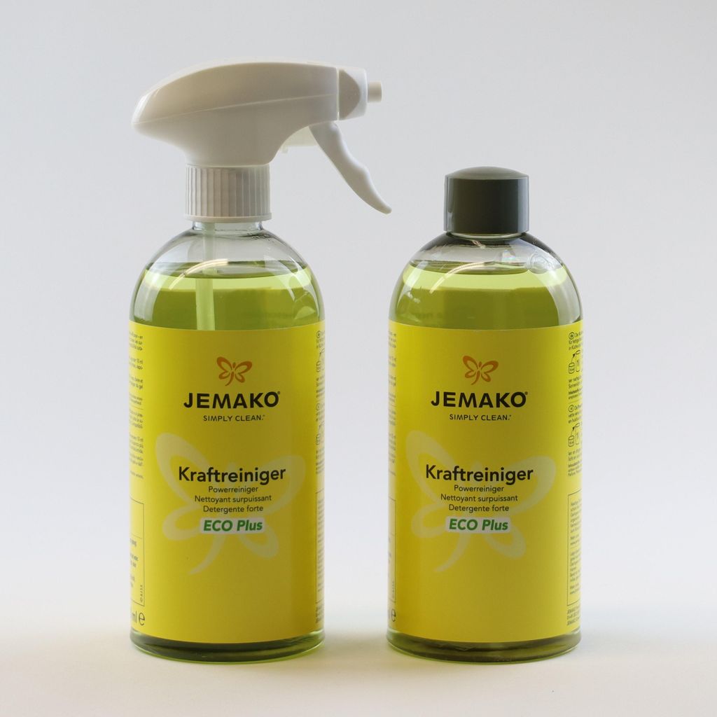 Jemako Kraftreiniger - hochwirksamer vielseitiger Allzweckreiniger, kraftvoll gegen Schmutz und Fett (2 x 500ml inkl. Schaumpumpe)