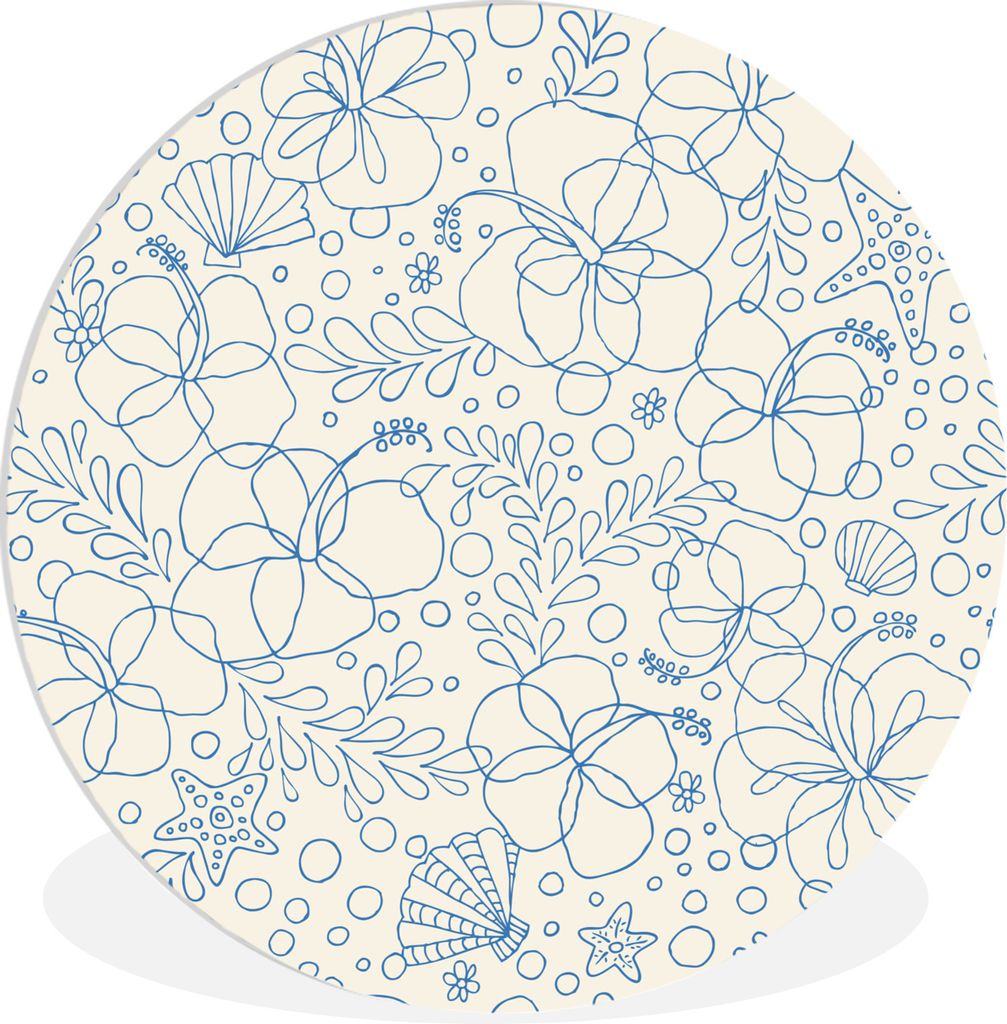 MuchoWow - Wand-Kreis - Wohnzimmer - Bild - Runde - Wanddeko - Dibond - Kunstdrucke