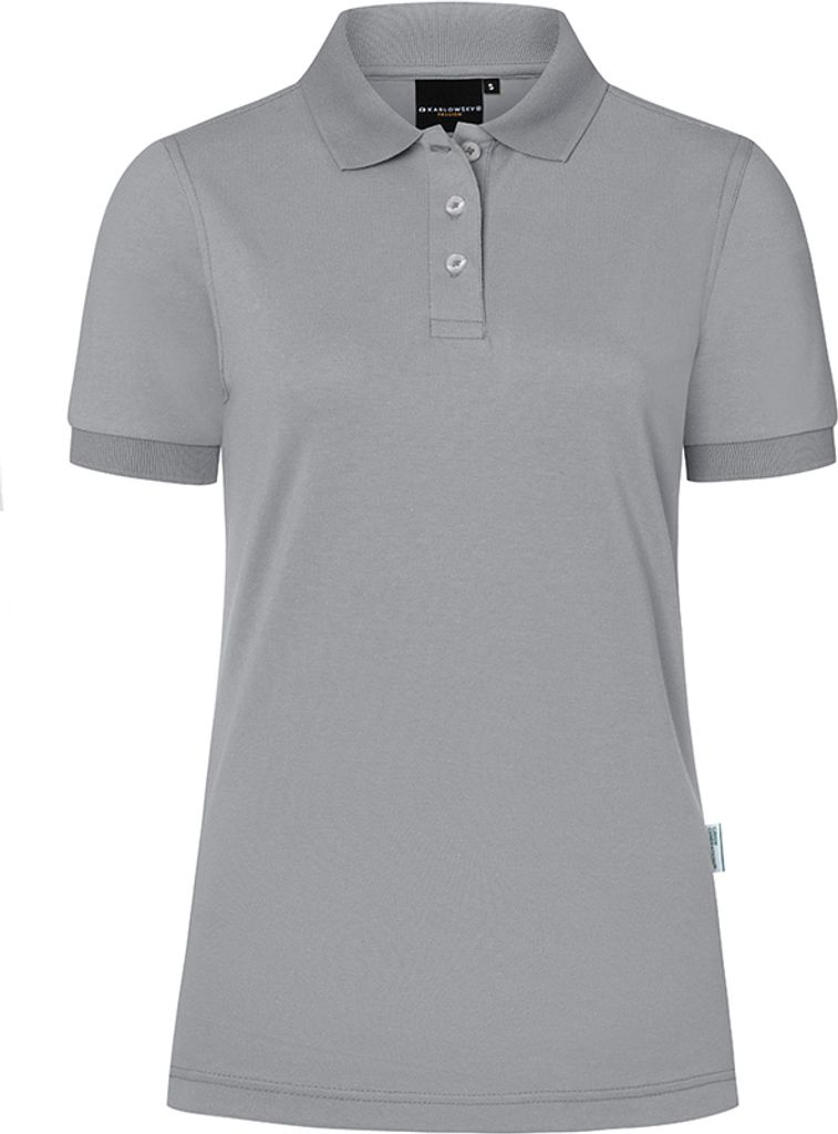 KARLOWSKY Workwear Damen Poloshirt MODERN-FLAIR Modern-Fit Platingrau S