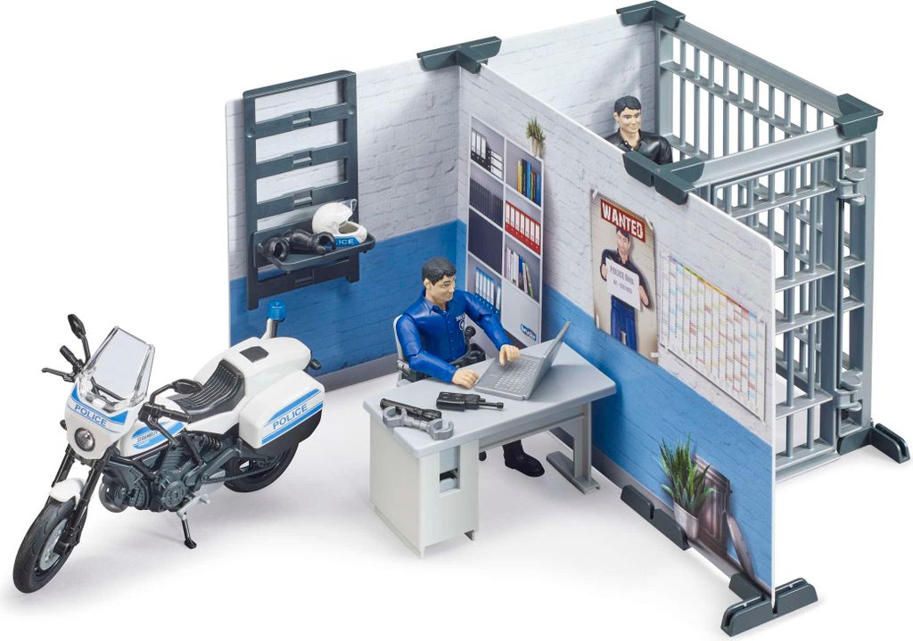bruder bworld 62732 Poste de police Set de figurines de jeu Image du produit 