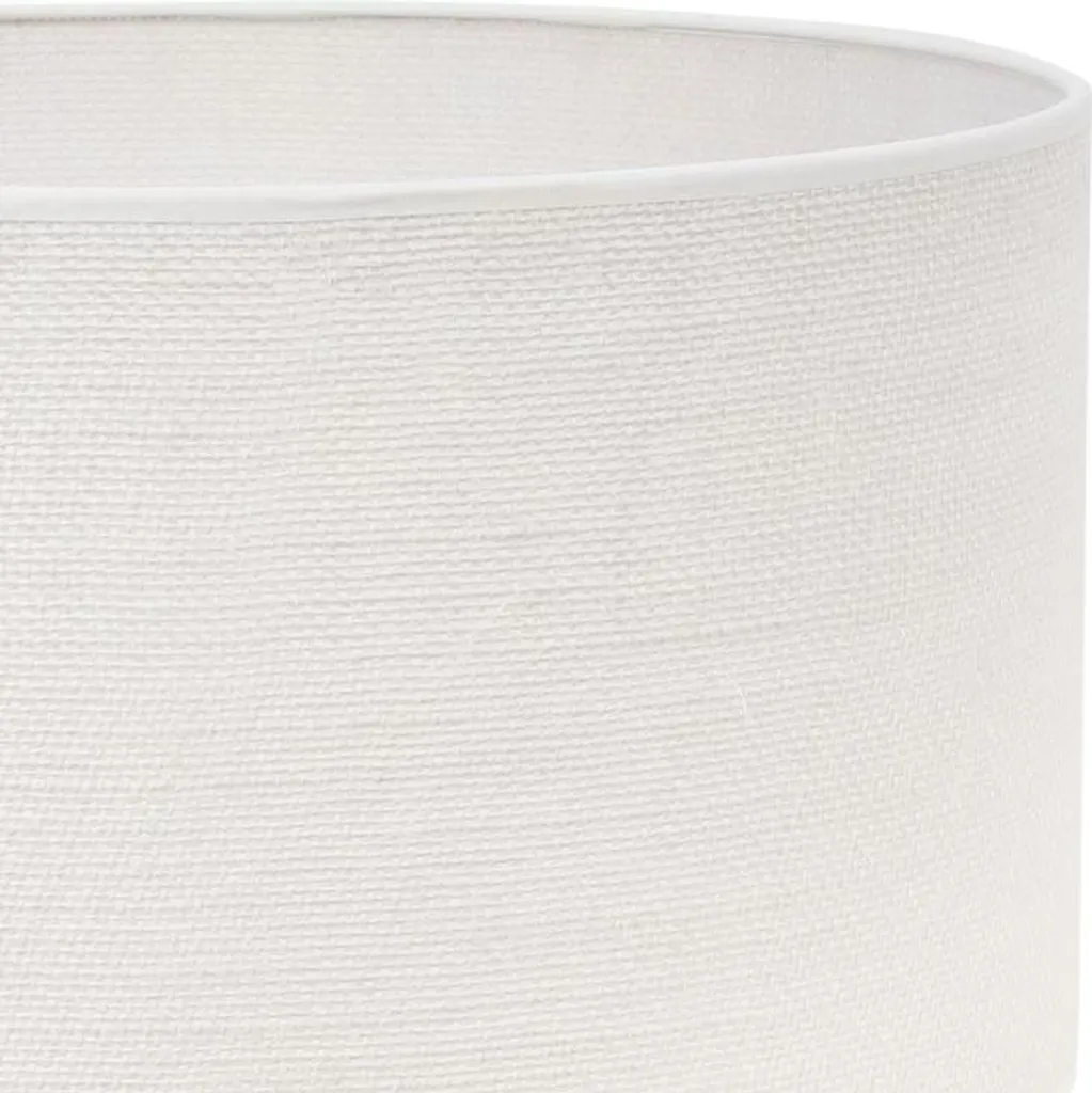 Suspension design plat 35 cm en jute bicolore noir et blanc culot E27