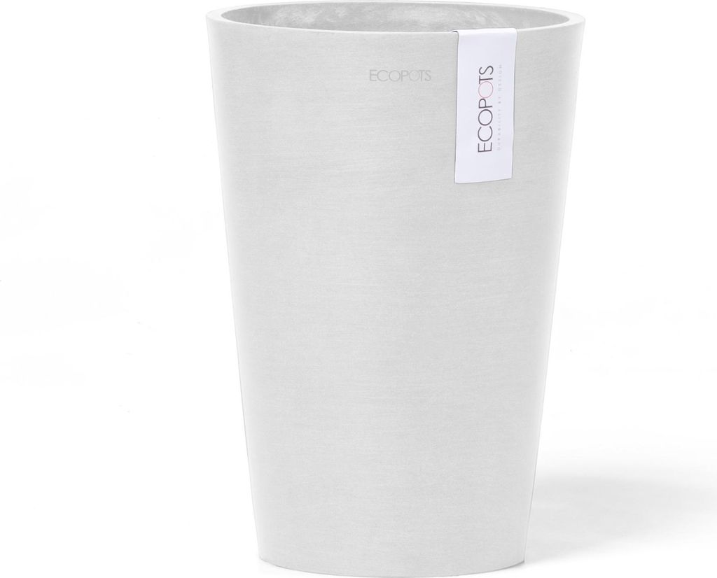 Ecopots Pisa 17,5 Blumentopf - L 17,8 cm x H 25,2 cm - Innen- und Außenbereich