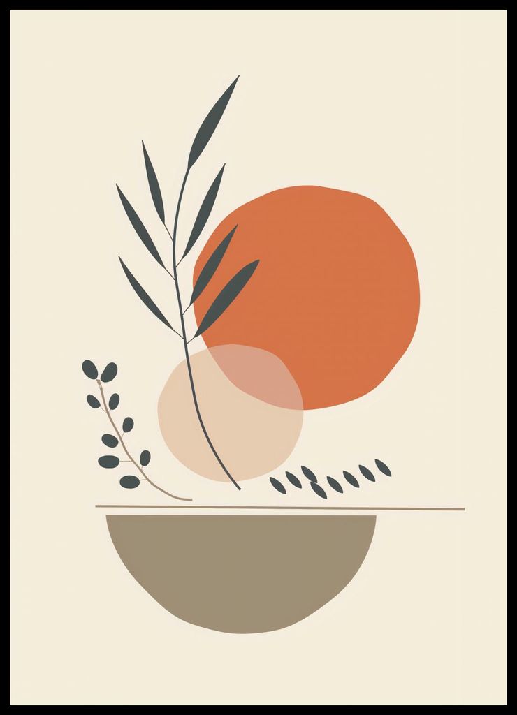 Plakat 50x70cm Erde und Pflanzen